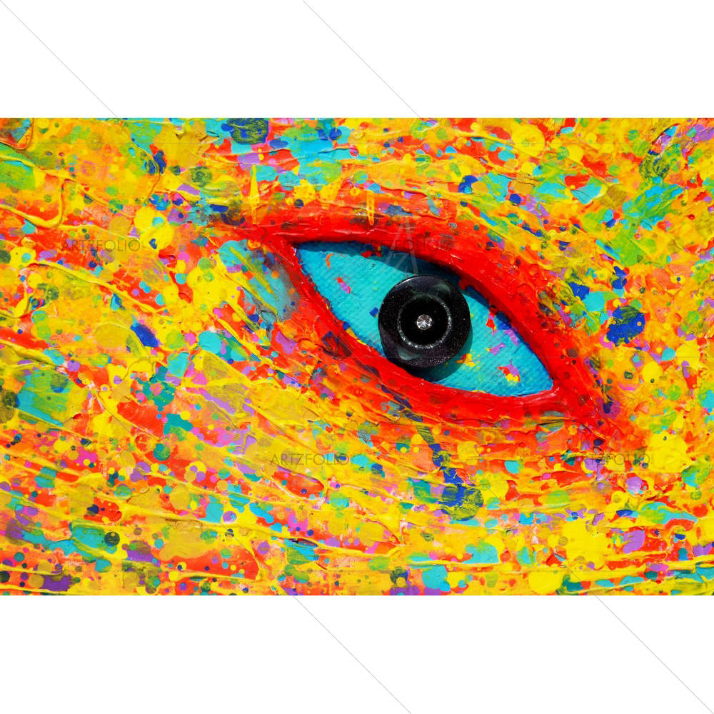Turquoise Eye D2 — custom-size art design 5001161