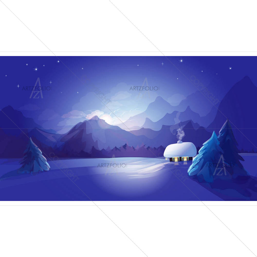 Winter Landscape D2 — Devotional custom art by ArtzFolio