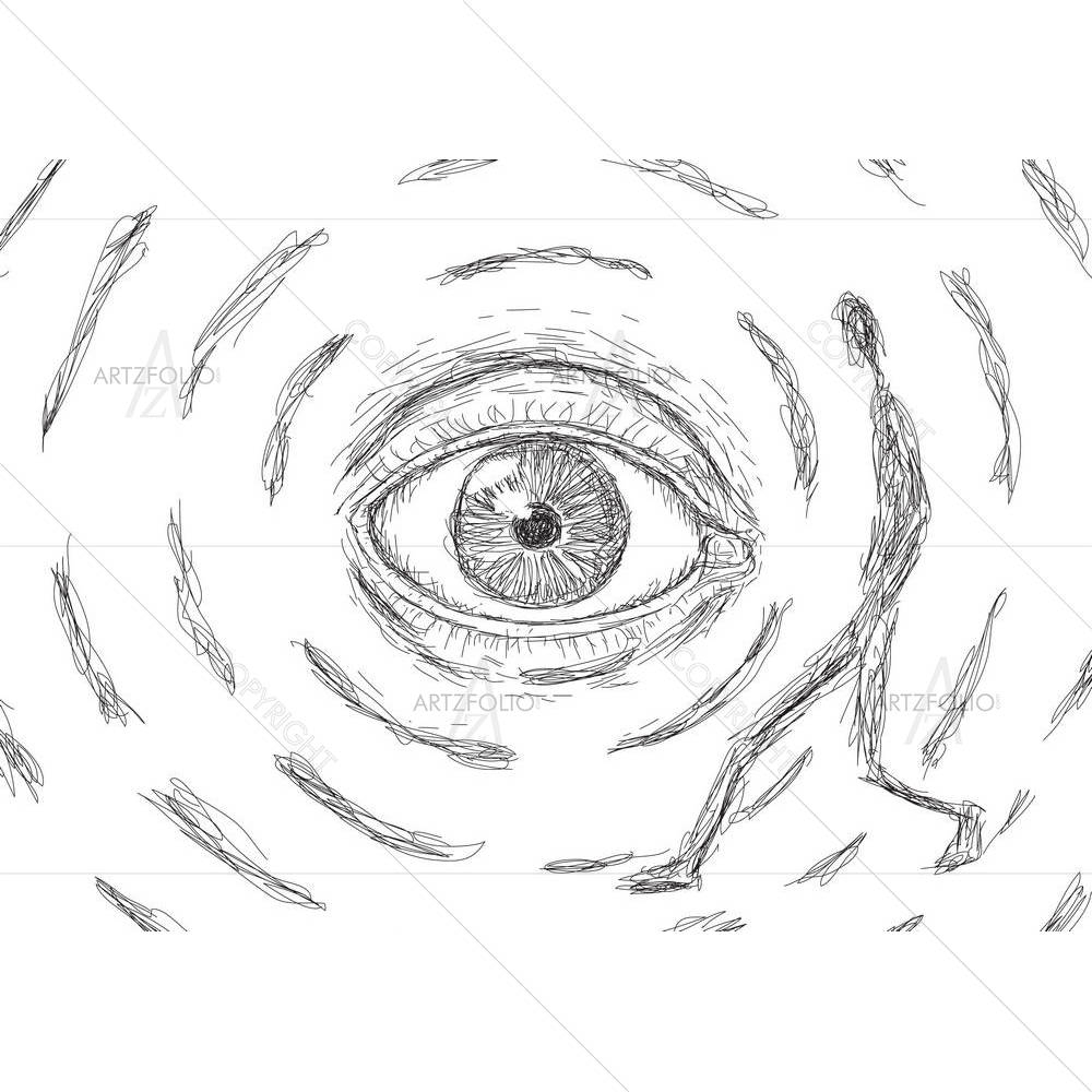 Eye That Looks At A Man — custom-size art design 5001172