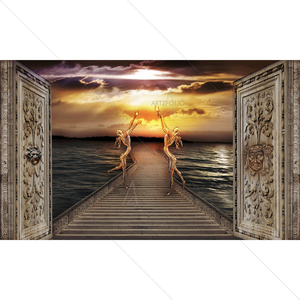 Gaze Toward Heavens — custom-size art design 5001182