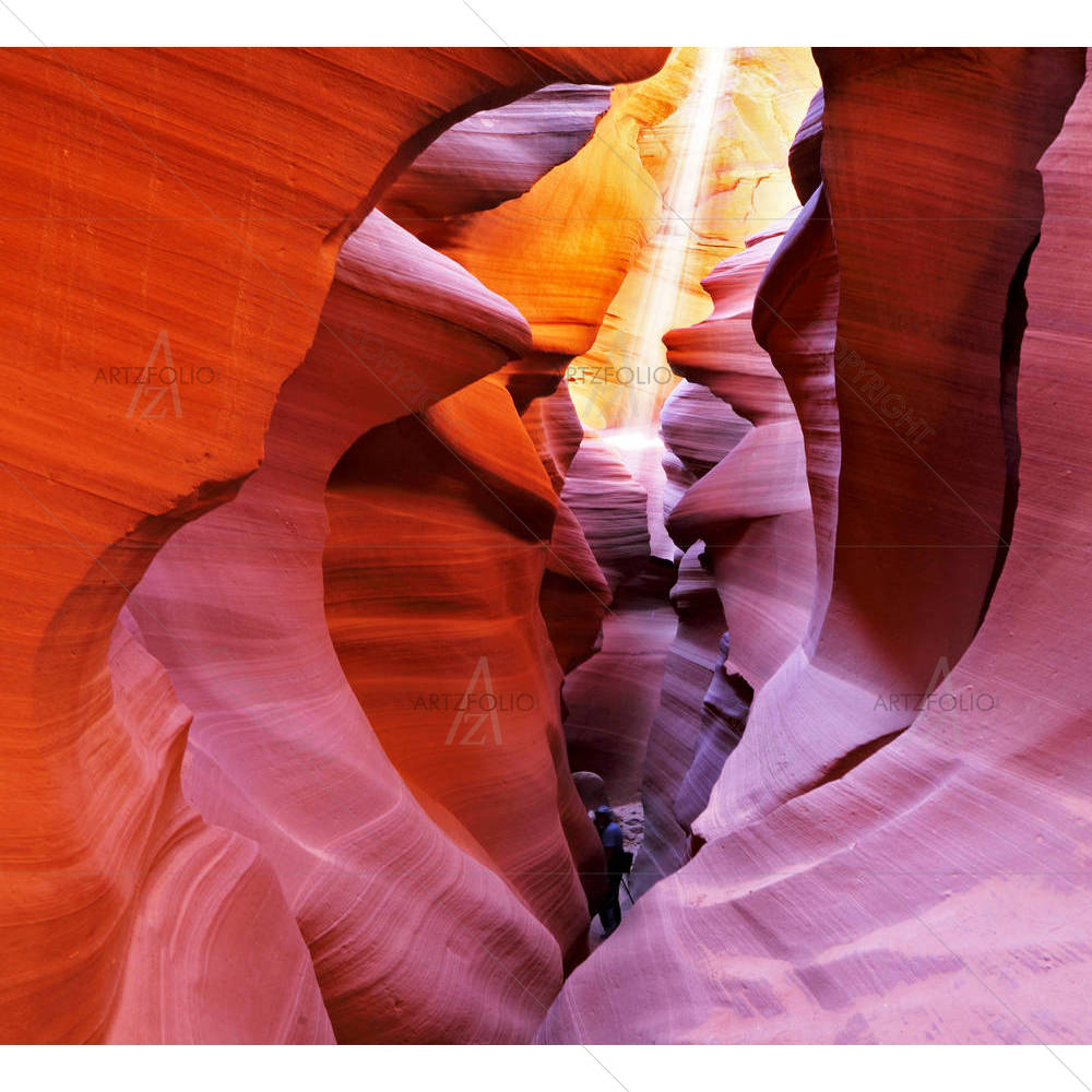 Ray Of Sunlight In The Antelope Canyon — custom-size art design 5001203