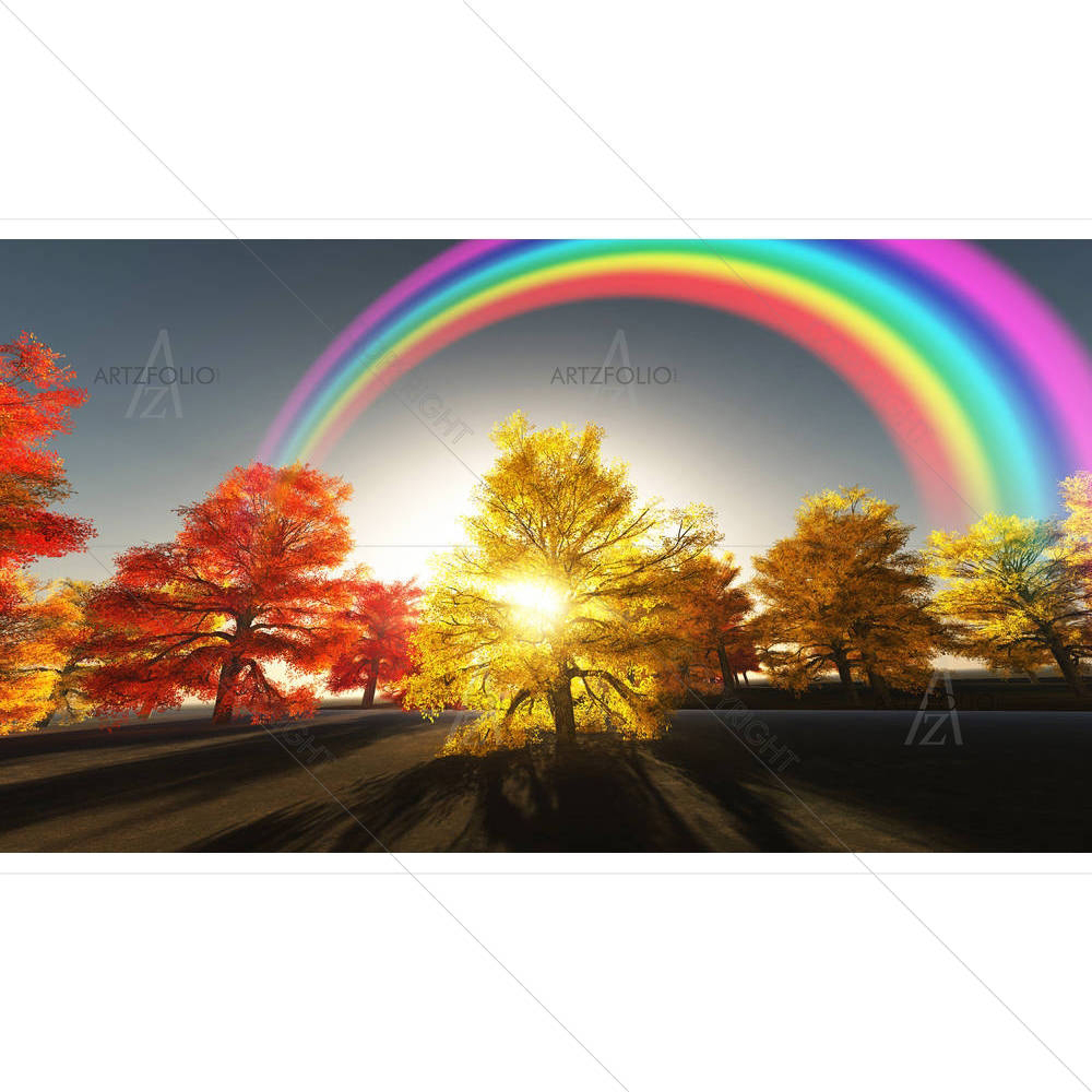 Autumnal Rainbow — custom-size art design 5001221