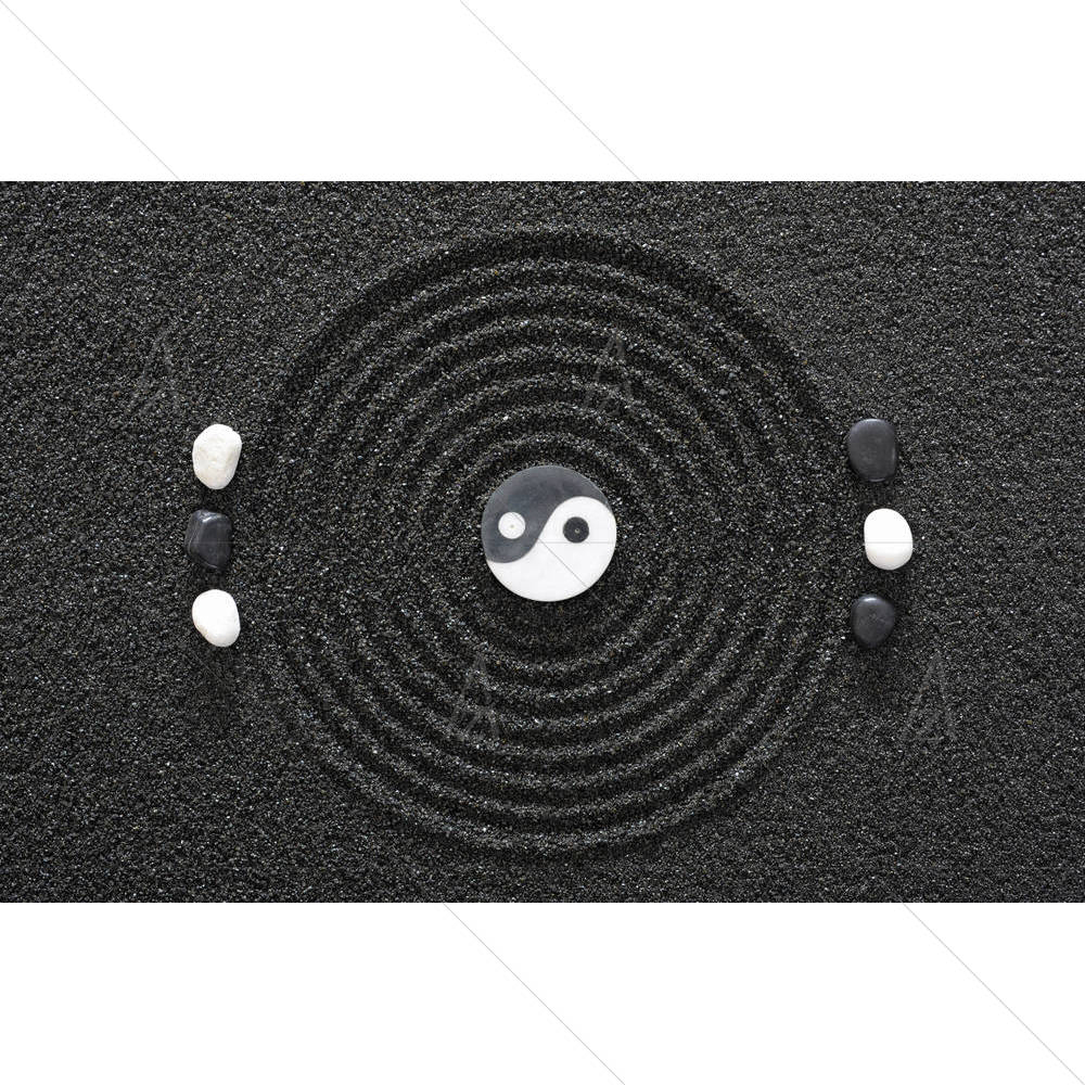Zen Garden With Stones D2 — custom-size art design 5001239