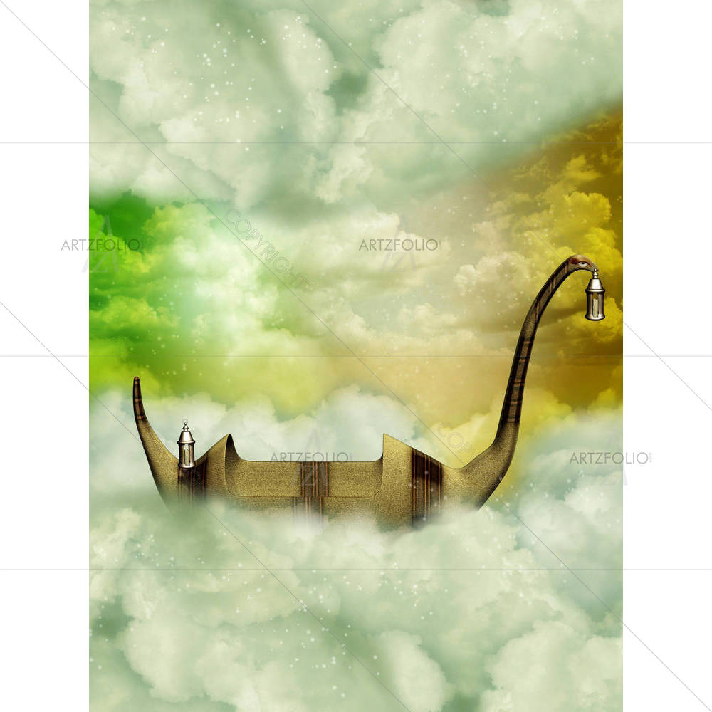 Boat In Sky — custom-size art design 5001255