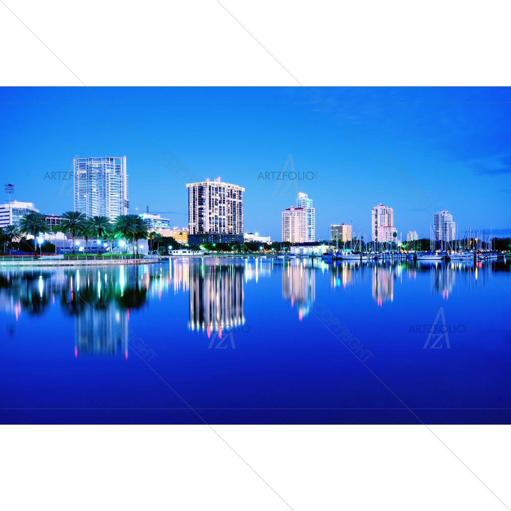 Skyline Of St Petersburg, Florida, USA — custom-size art design 5001275