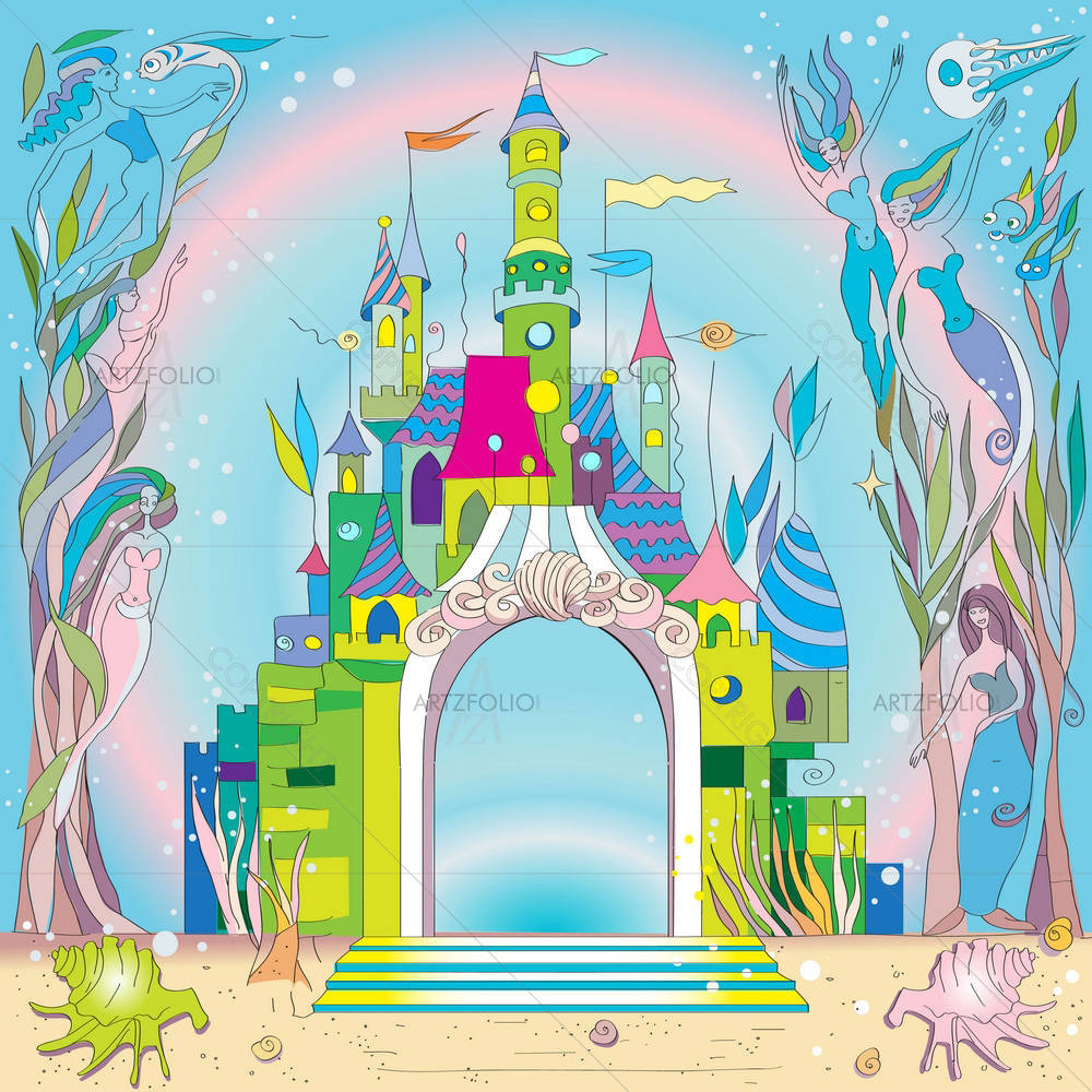 Fairy Tale Castle Under The Sea
