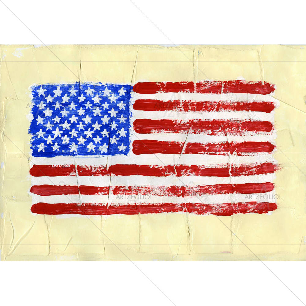 United States Of America Flag — custom-size art design 5001288