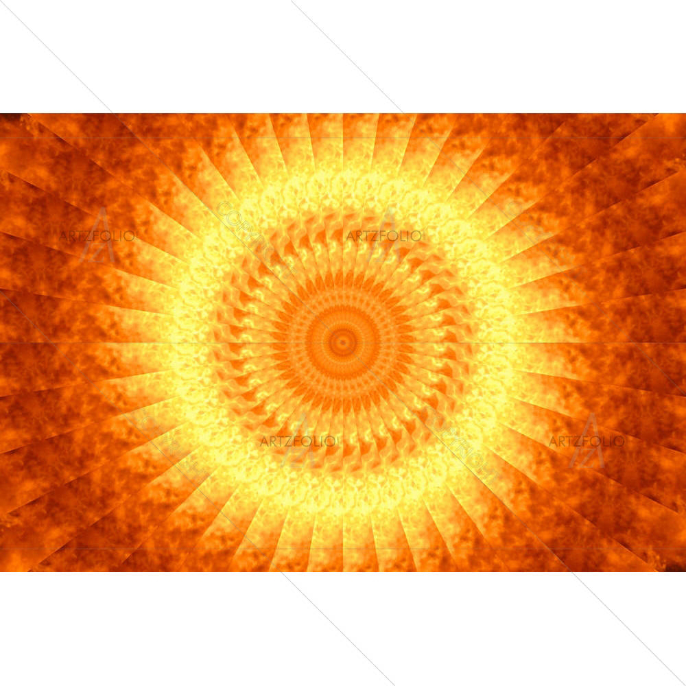 Symbol Burning Sun — custom-size art design 5001299