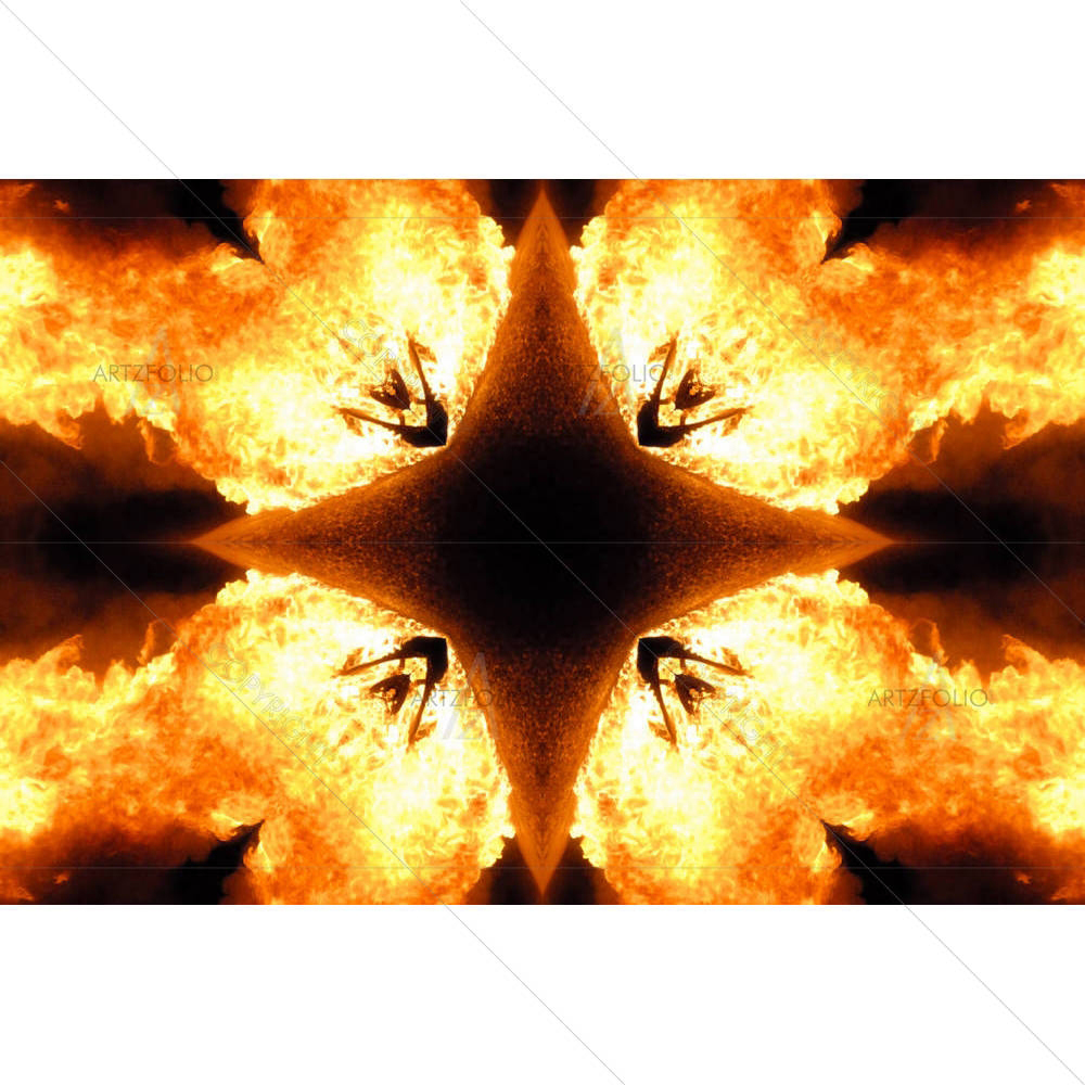 Flaming Symbol — Devotional custom art by ArtzFolio