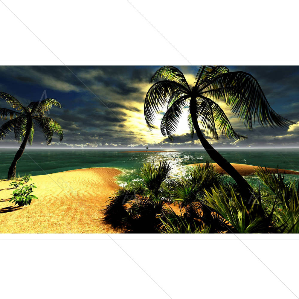 Hawaiian Sunset In Tropical Paradise — Automobiles custom art by ArtzFolio