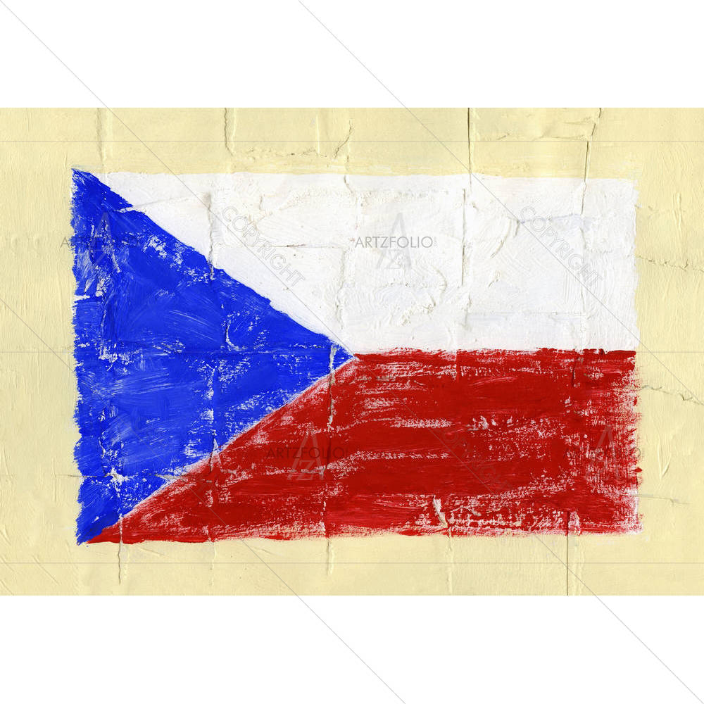 Flag Of Czech Republic — custom-size art design 5001379