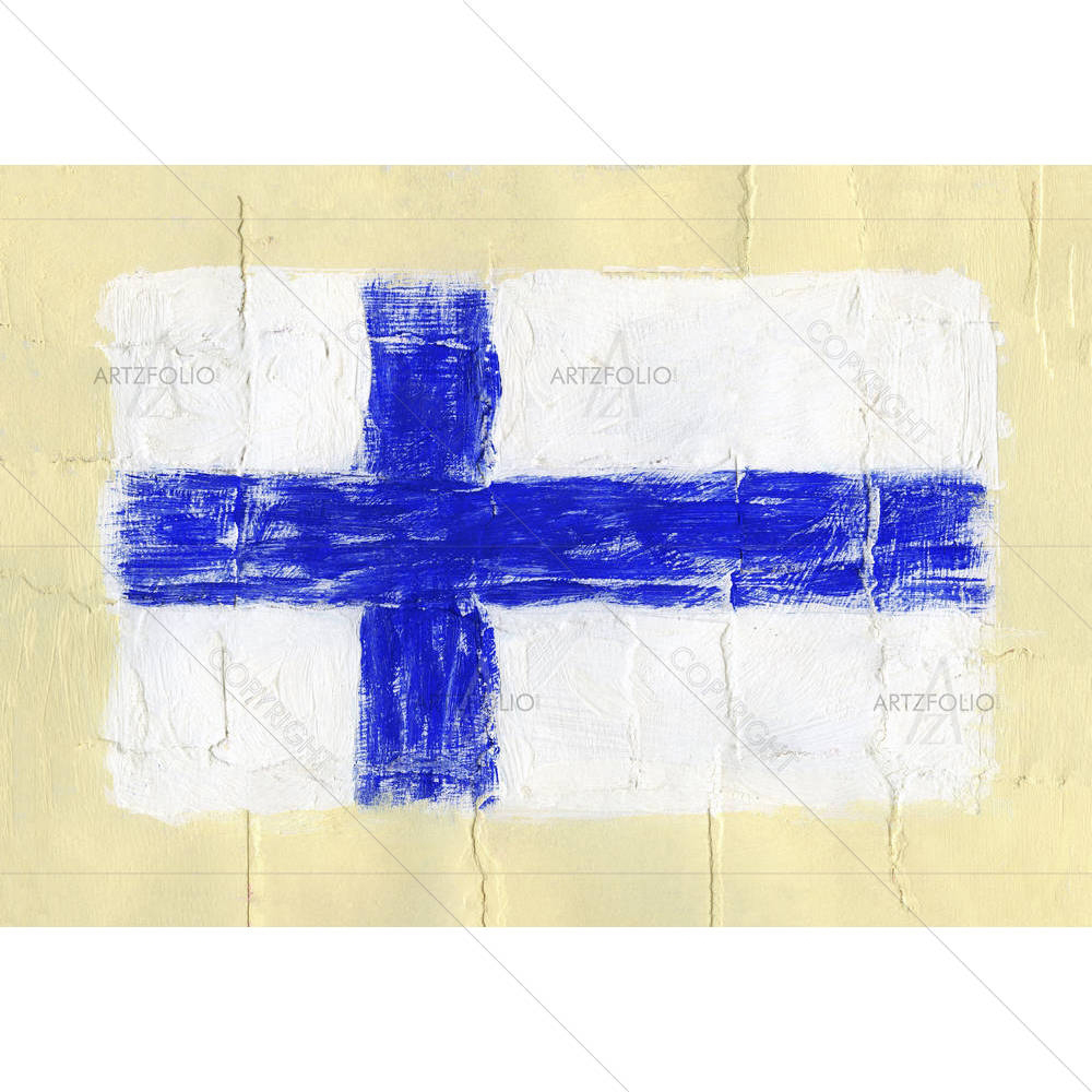 Flag Of Finland — custom-size art design 5001381