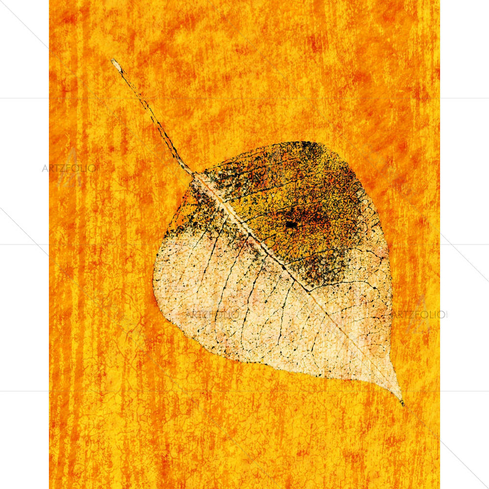 Grunge Leaf — custom-size art design 5001421