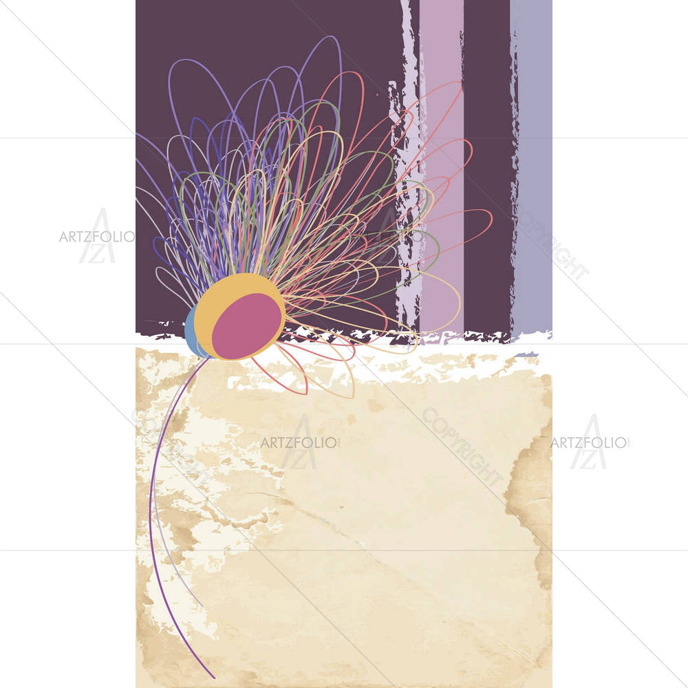Abstract Flower Design — custom-size art design 5001437