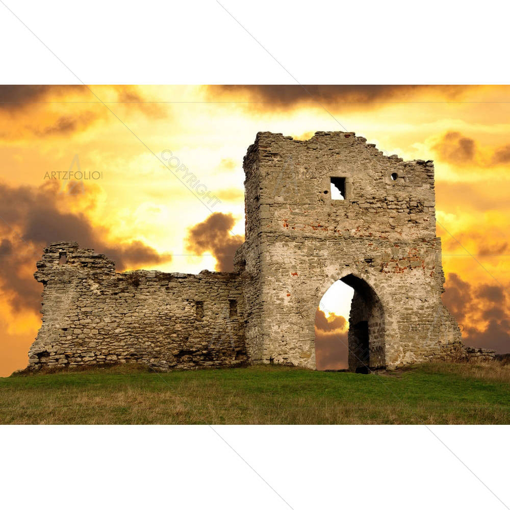 Ruined Gates Of Cossack Castle — custom-size art design 5001450