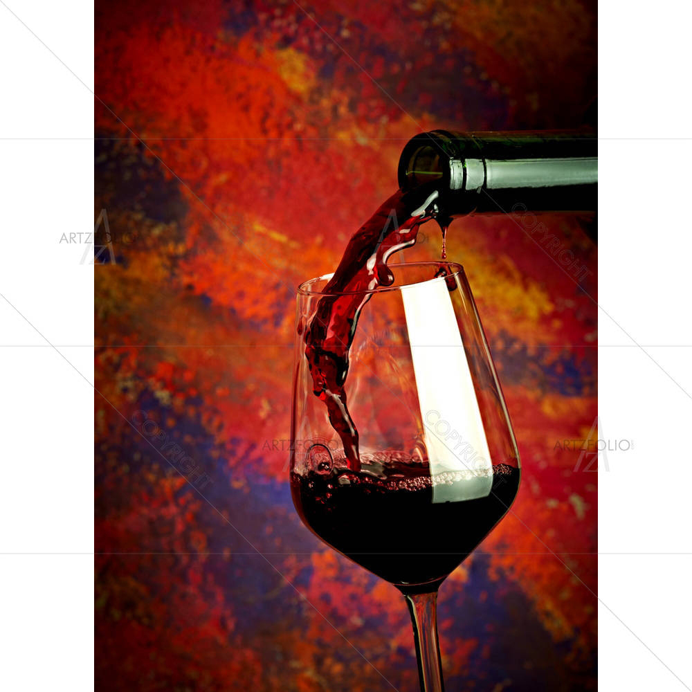 Red Wine Pouring D1 — custom-size art design 5001463