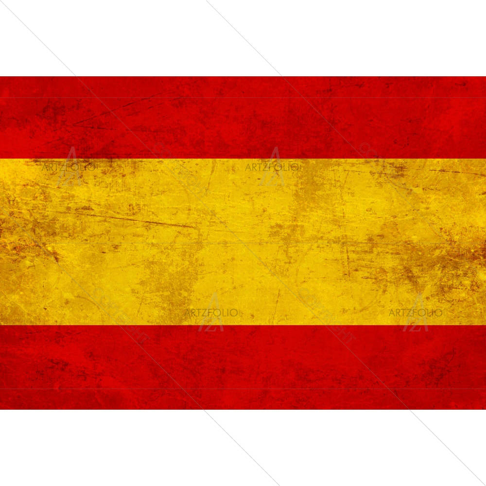Spanish Flag With A Vintage Look — custom-size art design 5001488