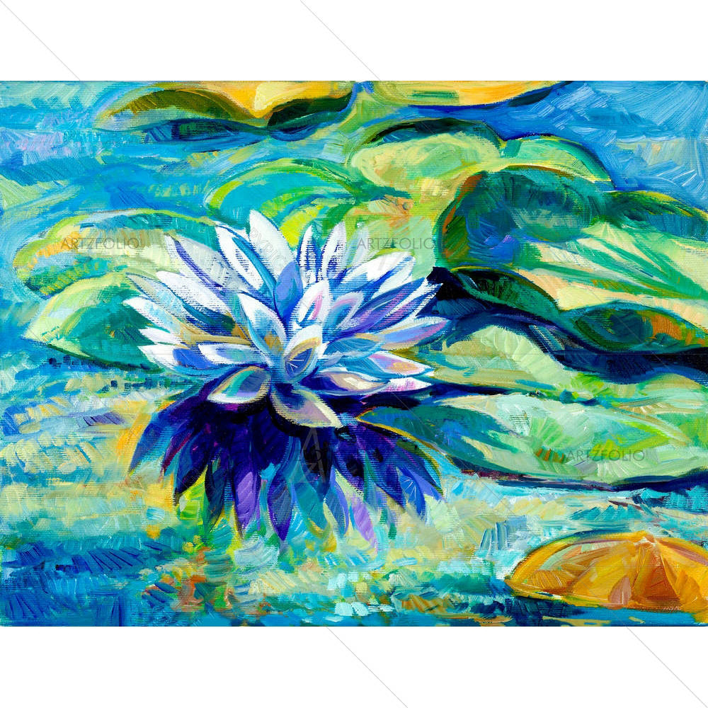 Water Lily D2 — custom-size art design 5001526
