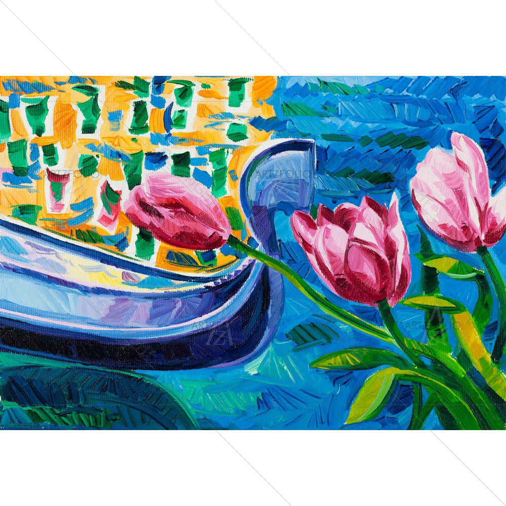 Beautiful Tulips D3 — custom-size art design 5001531