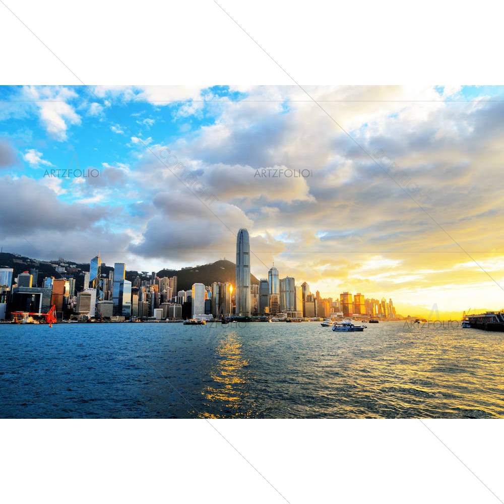 Skyline Of Hong Kong D1 — custom-size art design 5001567