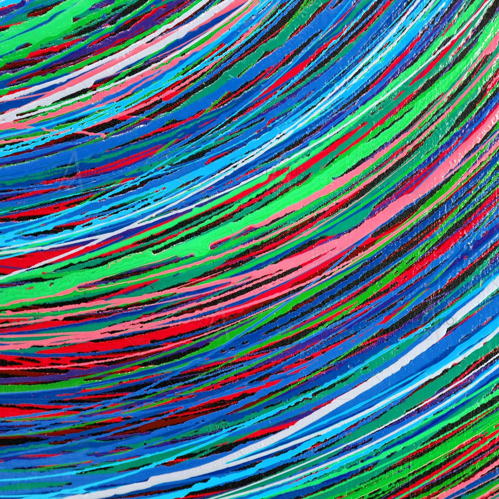 Stripe Paint Colors D3 — custom-size art design 5001580