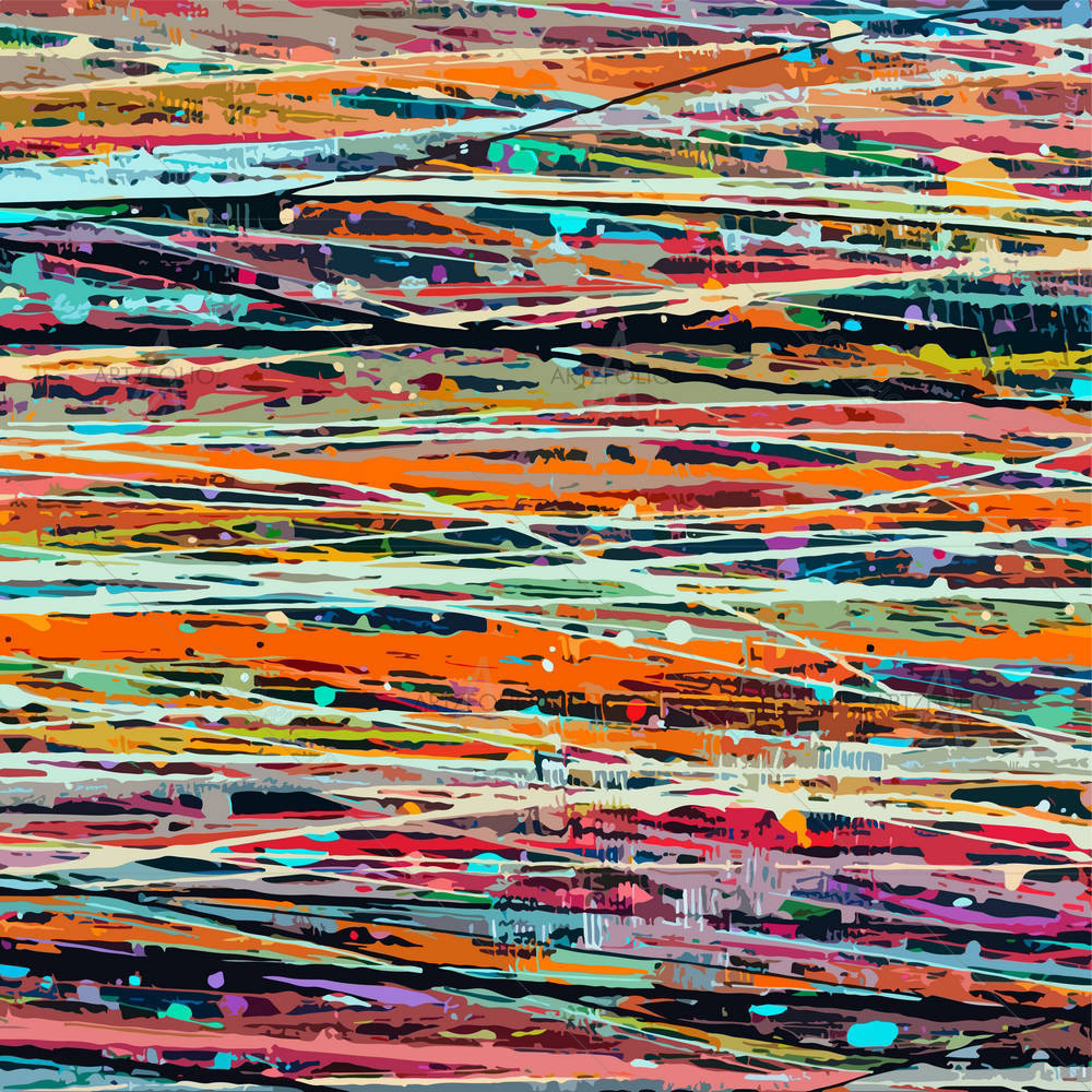 Abstract Stripe Paint D2 — custom-size art design 5001582