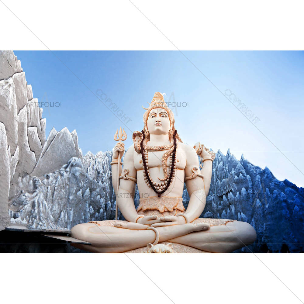 Lord Shiva in Bangalore, India D2 — Devotional custom art by ArtzFolio