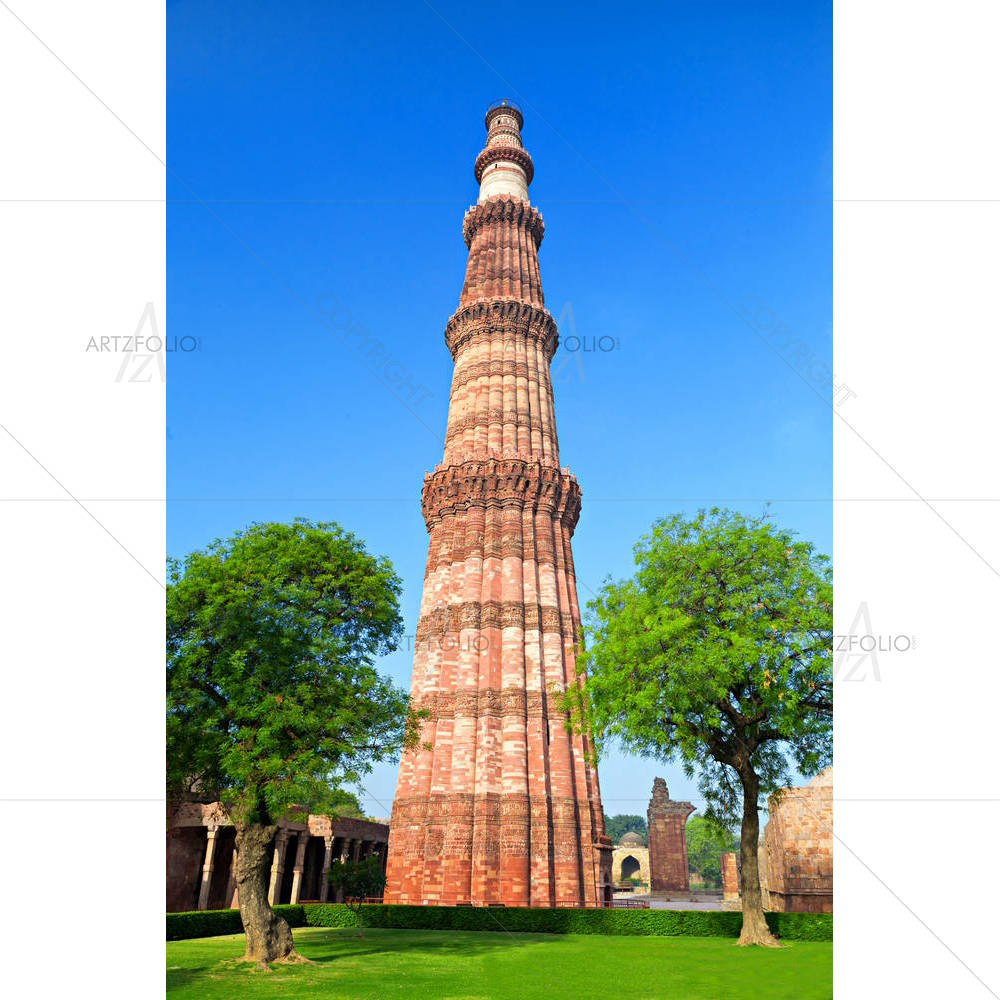 Qutb Minar in Delhi India — custom-size art design 5001621