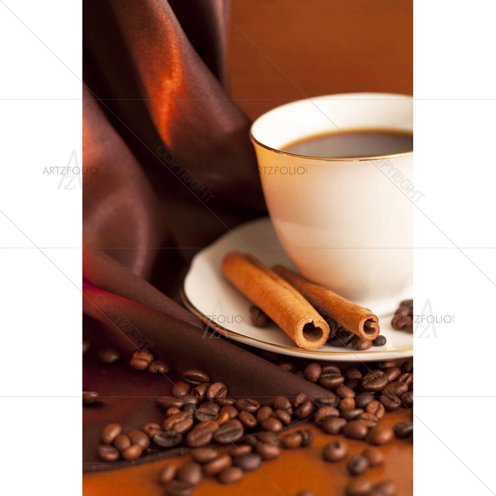 Coffee With Cinnamon & Beans — custom-size art design 5001629