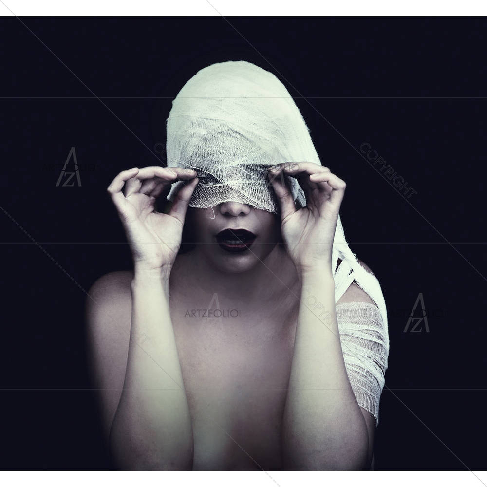 Woman In Bandage — custom-size art design 5001639