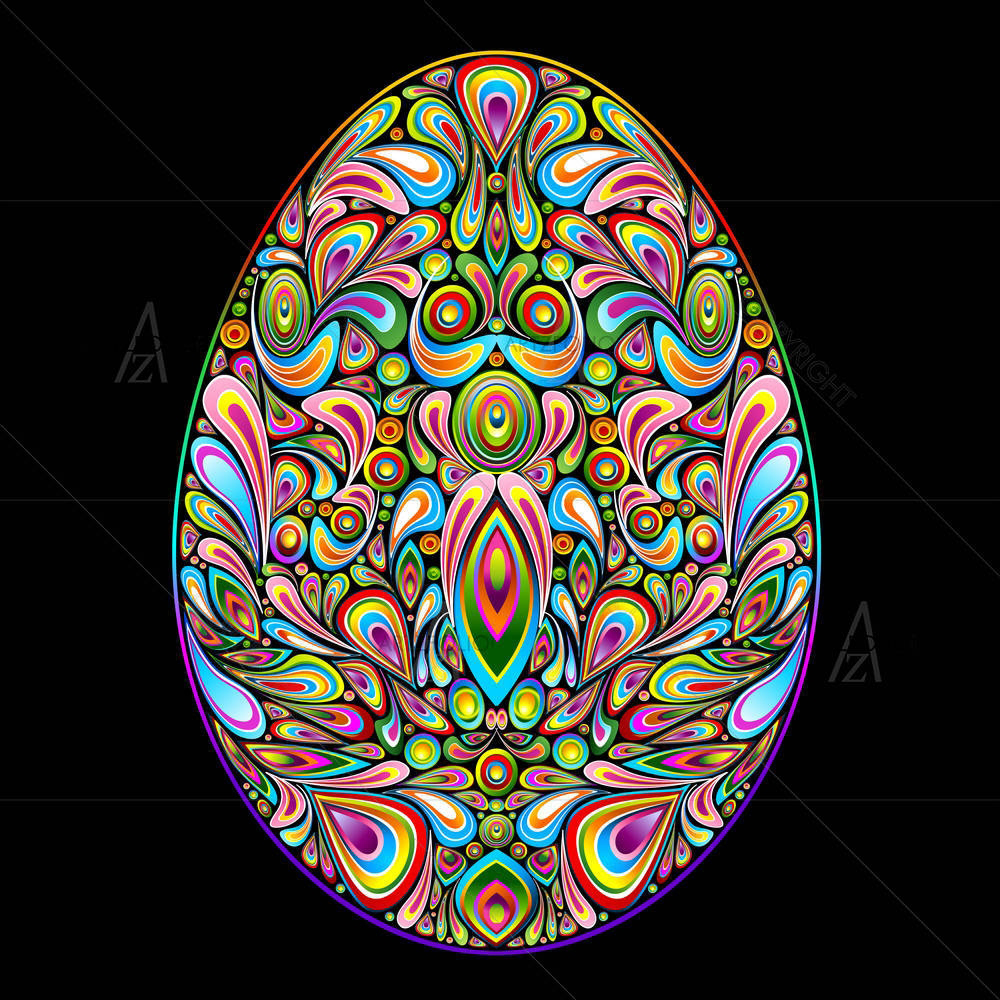 Easter Egg Psychedelic Art — Devotional custom art by ArtzFolio