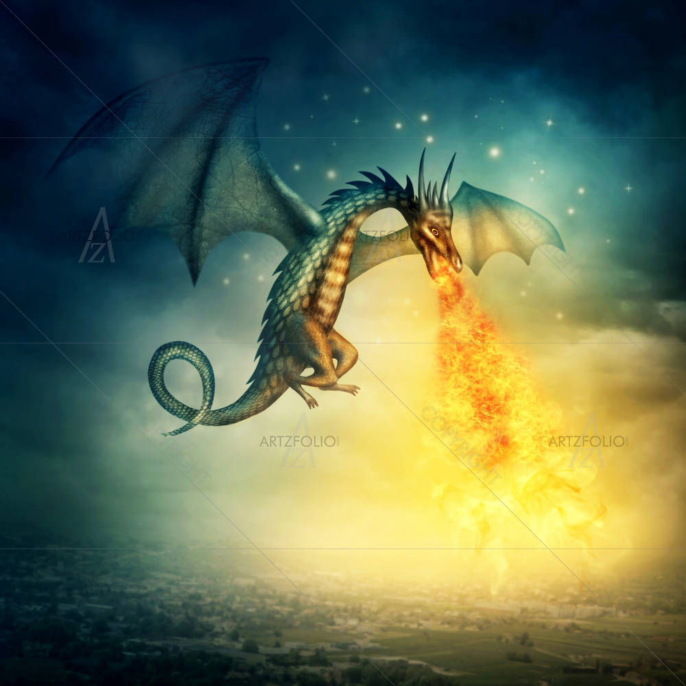 Fantasy Dragon — custom-size art design 5001654