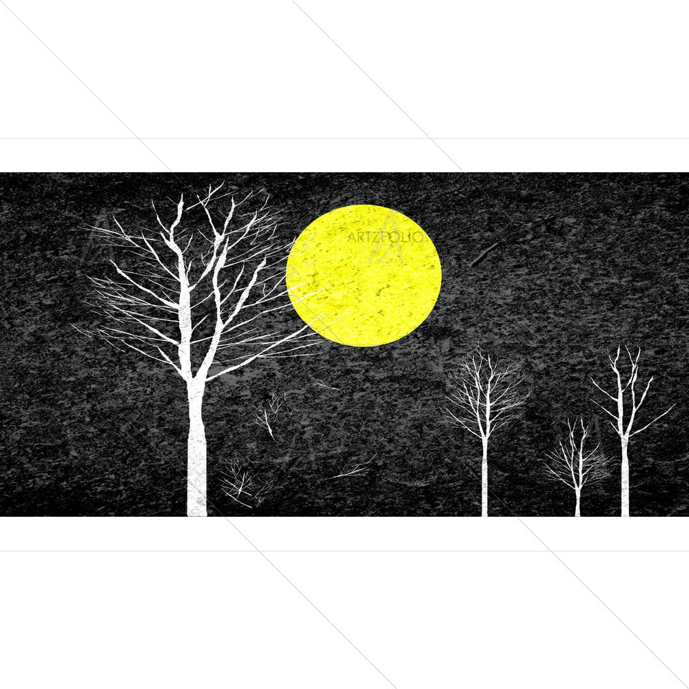 Full Moon At Night — custom-size art design 5001665