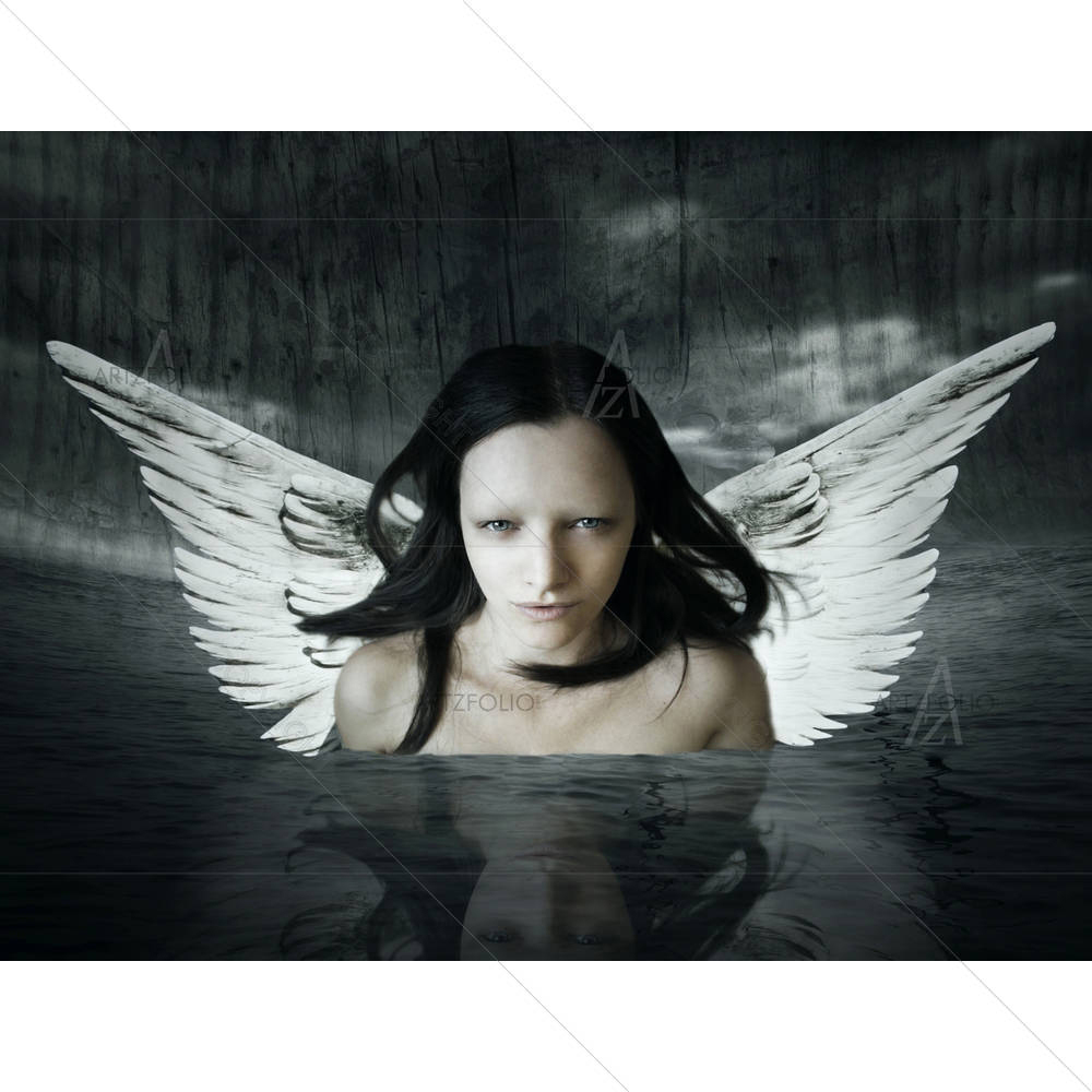 Angel Comes Out Of The Water — Devotional custom art by ArtzFolio