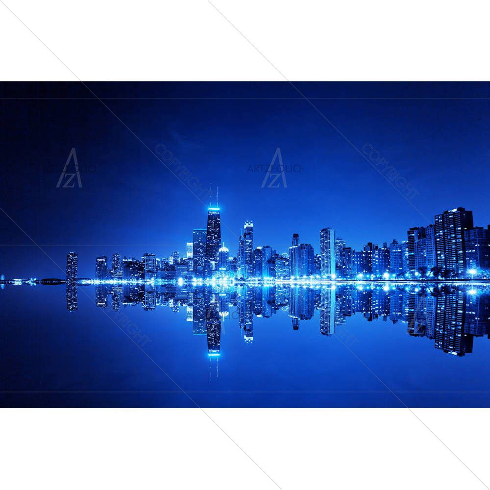 Financial District Chicago, USA D2 — American custom art by ArtzFolio