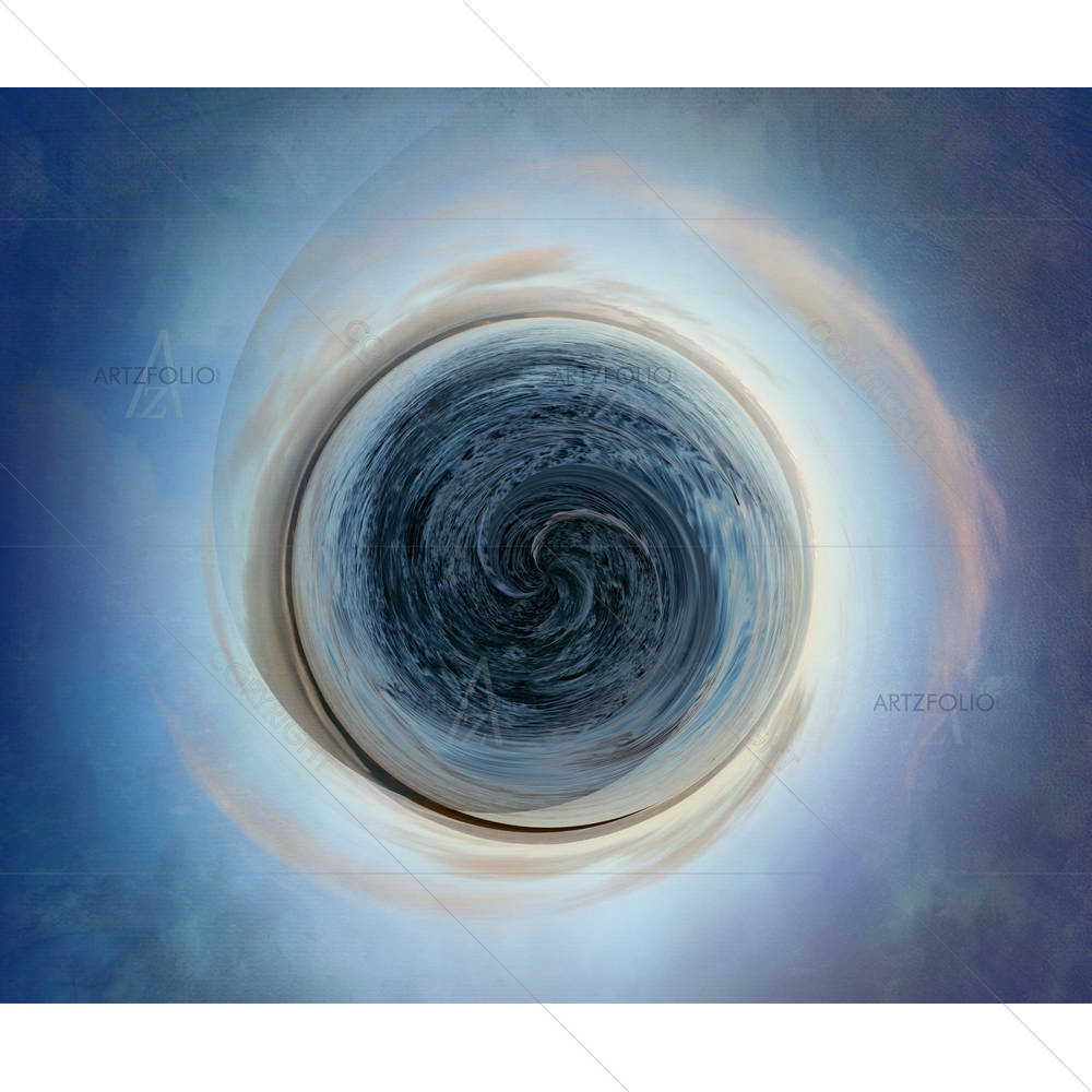 Little Planet Swirling Water Of The Sea — custom-size art design 5001673