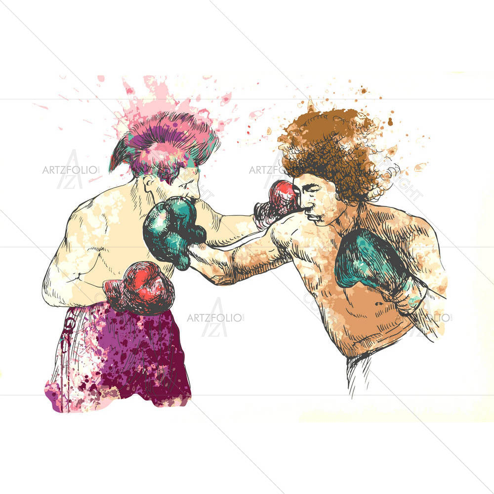 Boxing Men D4 — custom-size art design 5001678