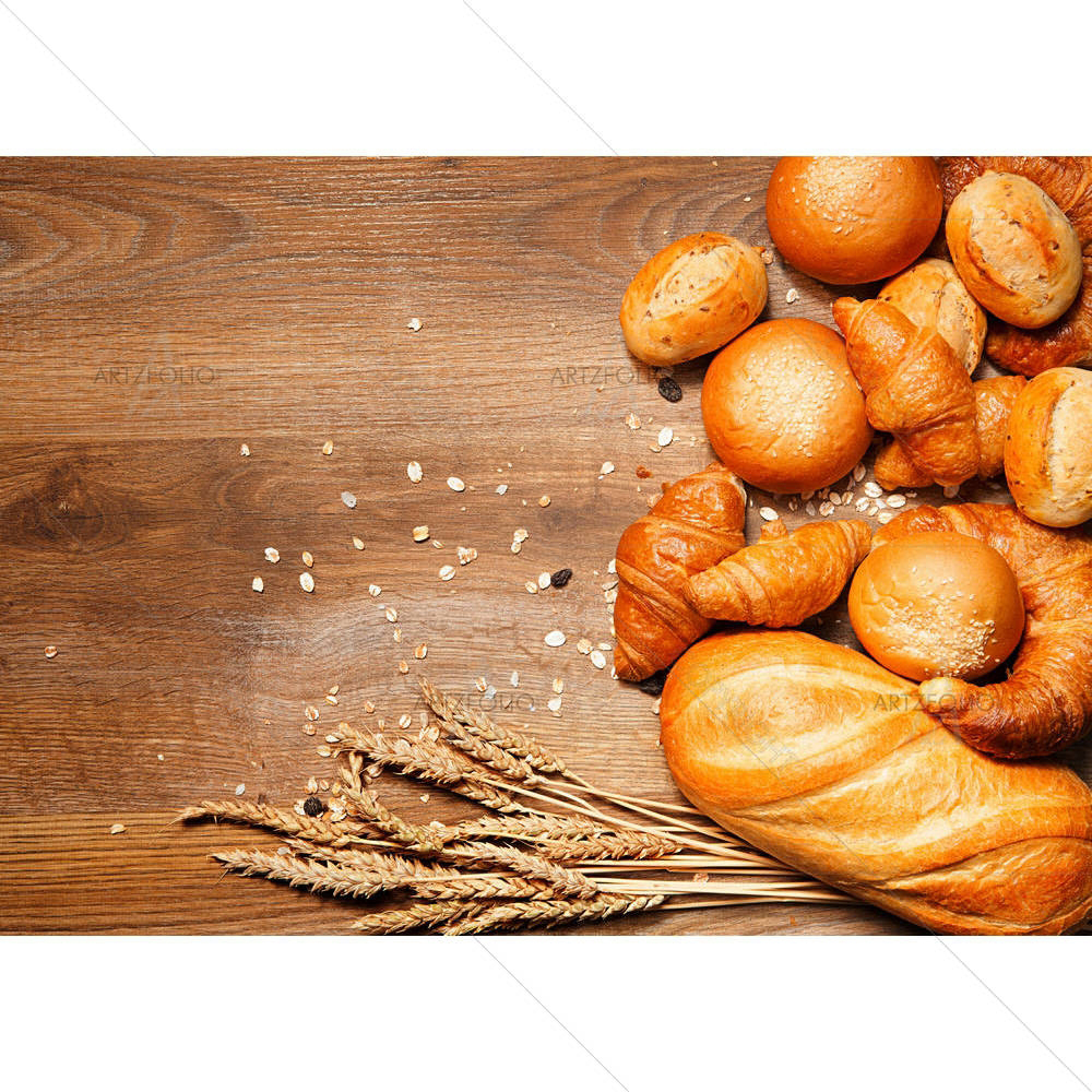 Assortment Of Baked Bread D1 — Cuisine custom art by ArtzFolio