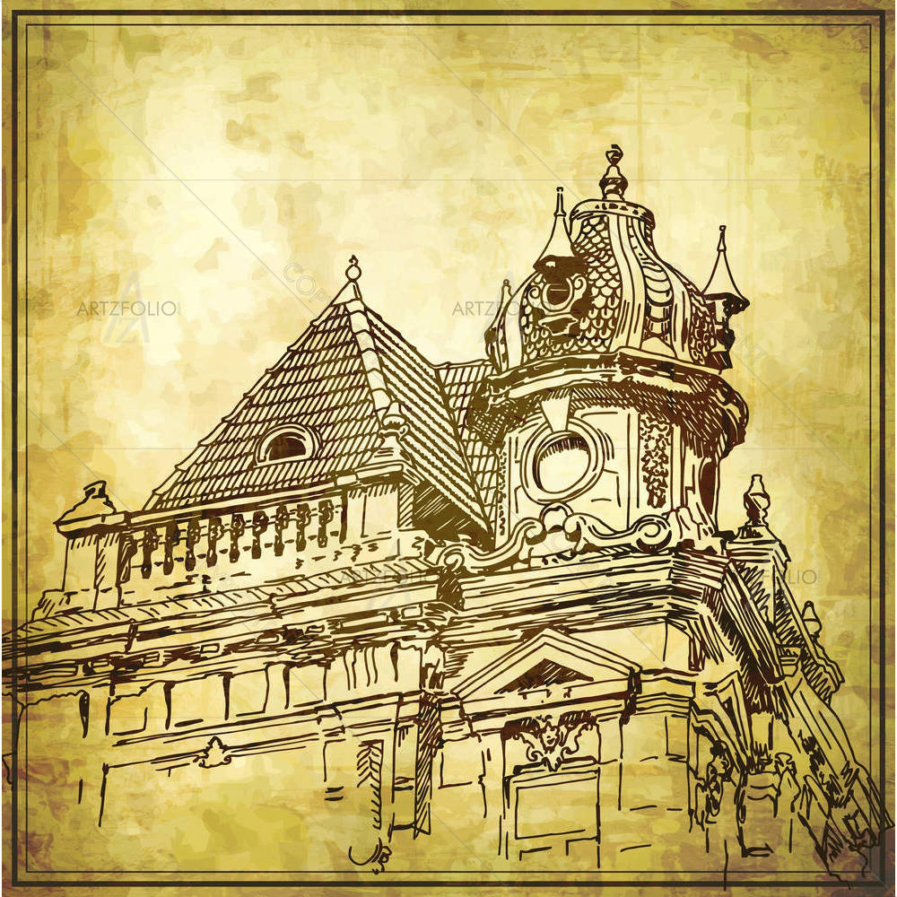 Historical Building — custom-size art design 5001780