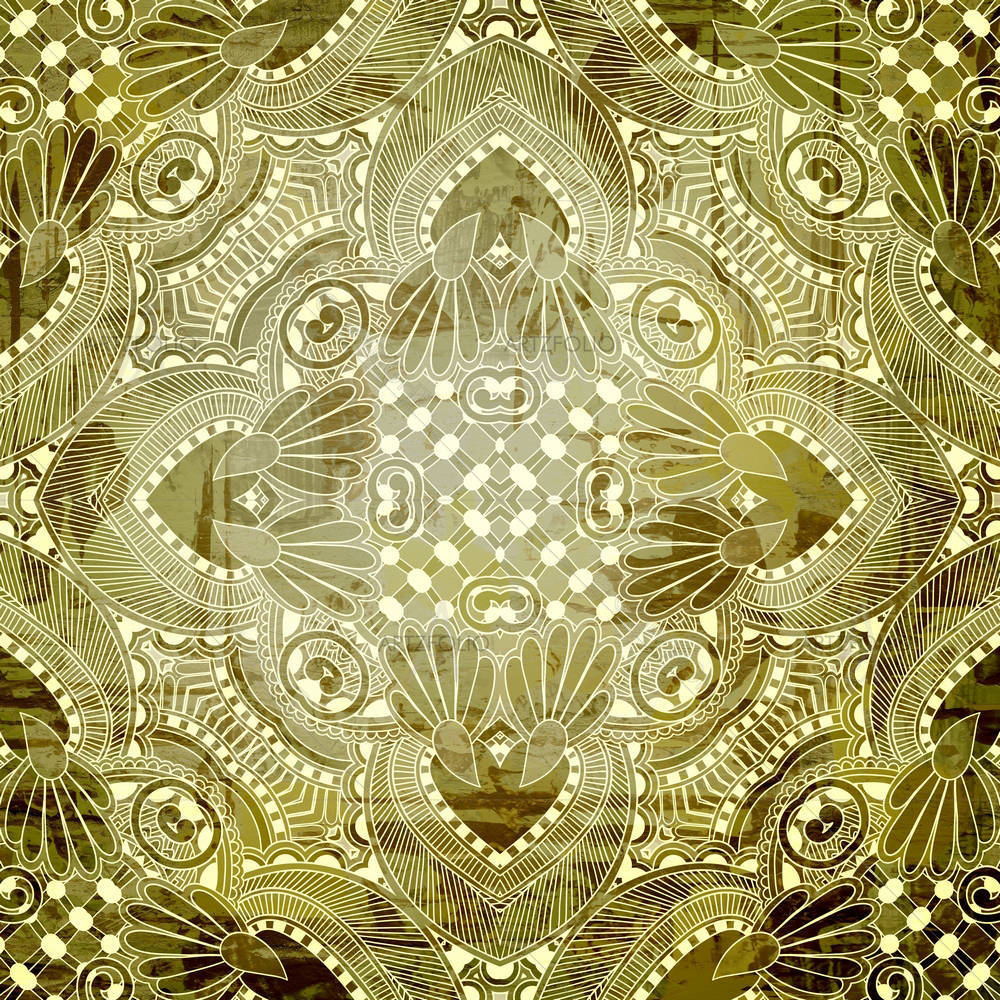 Floral Paisley Bandanna D1 — custom-size art design 5001784