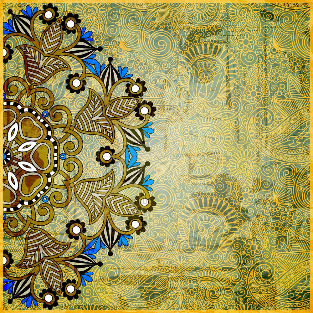 Ornamental Circle D3 — custom-size art design 5001787