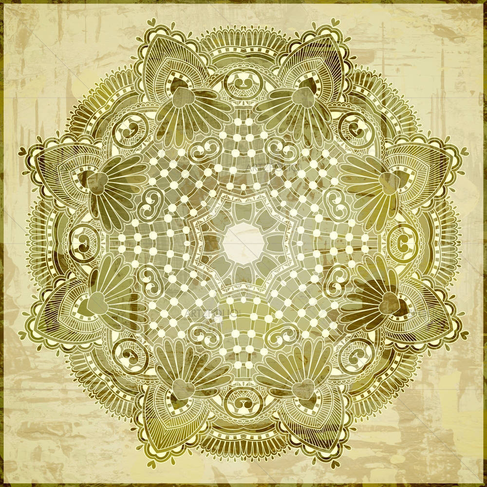 Circle Flower Ornament — Devotional custom art by ArtzFolio