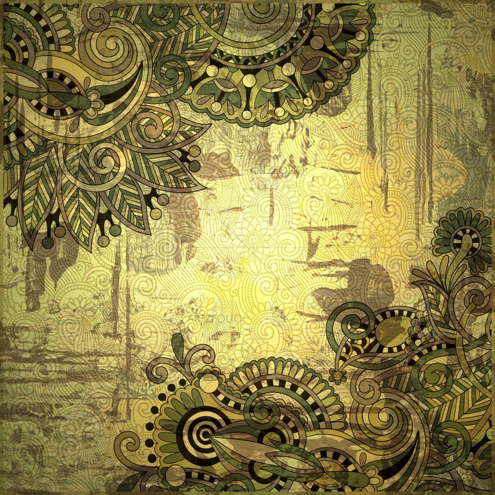 Vintage Ornamental Art — custom-size art design 5001792