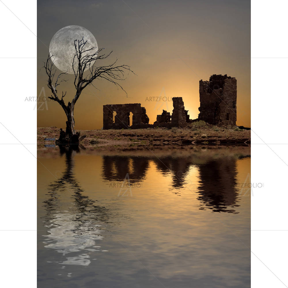 Ruins Moon — custom-size art design 5001797