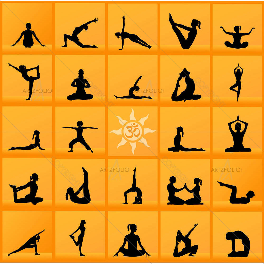 Yoga Poses D2 — custom-size art design 5001813