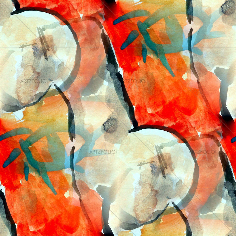 Red Black Cubism — custom-size art design 5001830