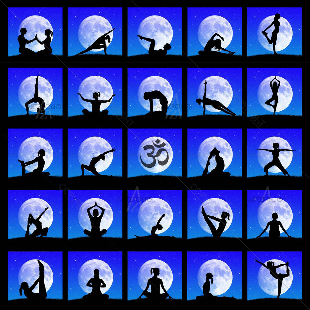Yoga Poses D3 — custom-size art design 5001843