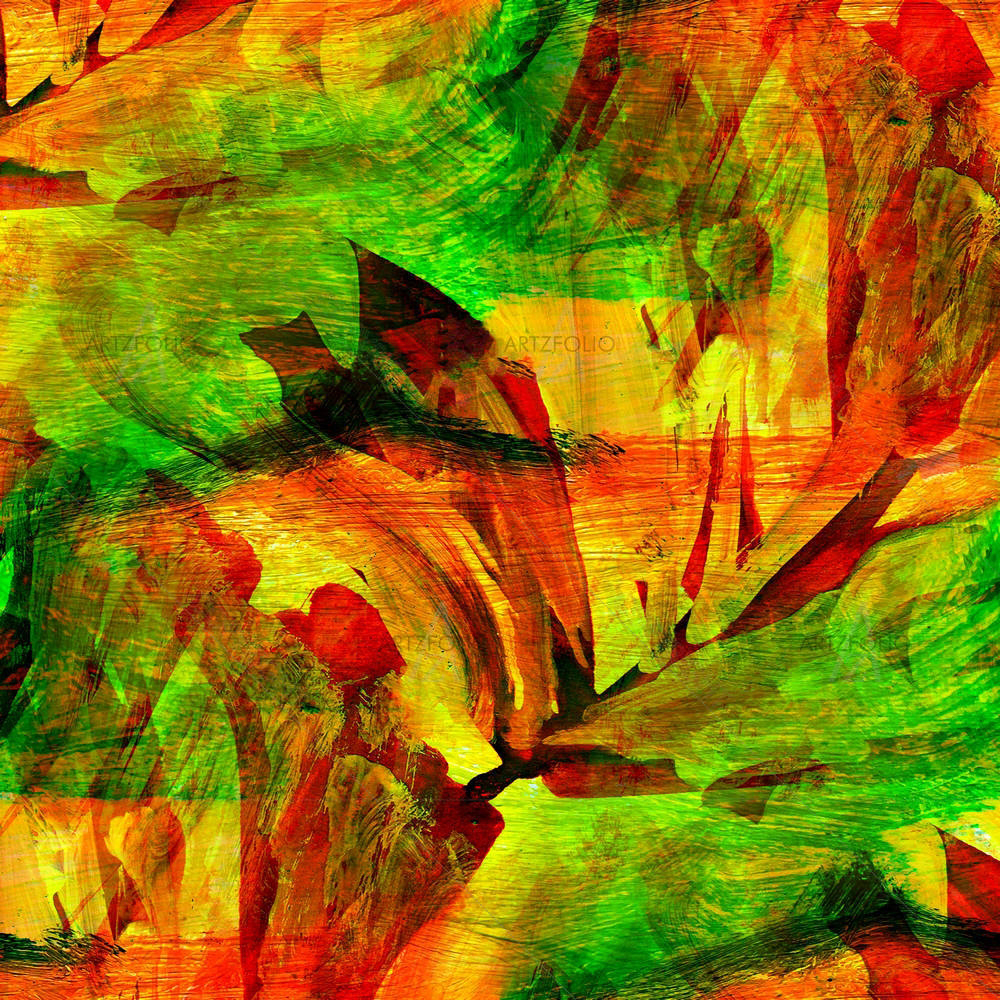 Orange Green Art — custom-size art design 5001846