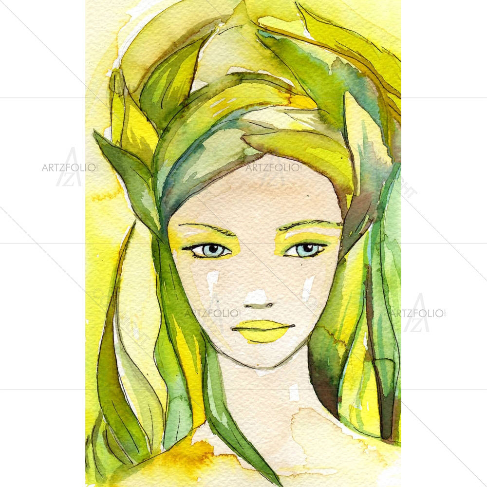 Portrait Of A Young Woman — custom-size art design 5001850