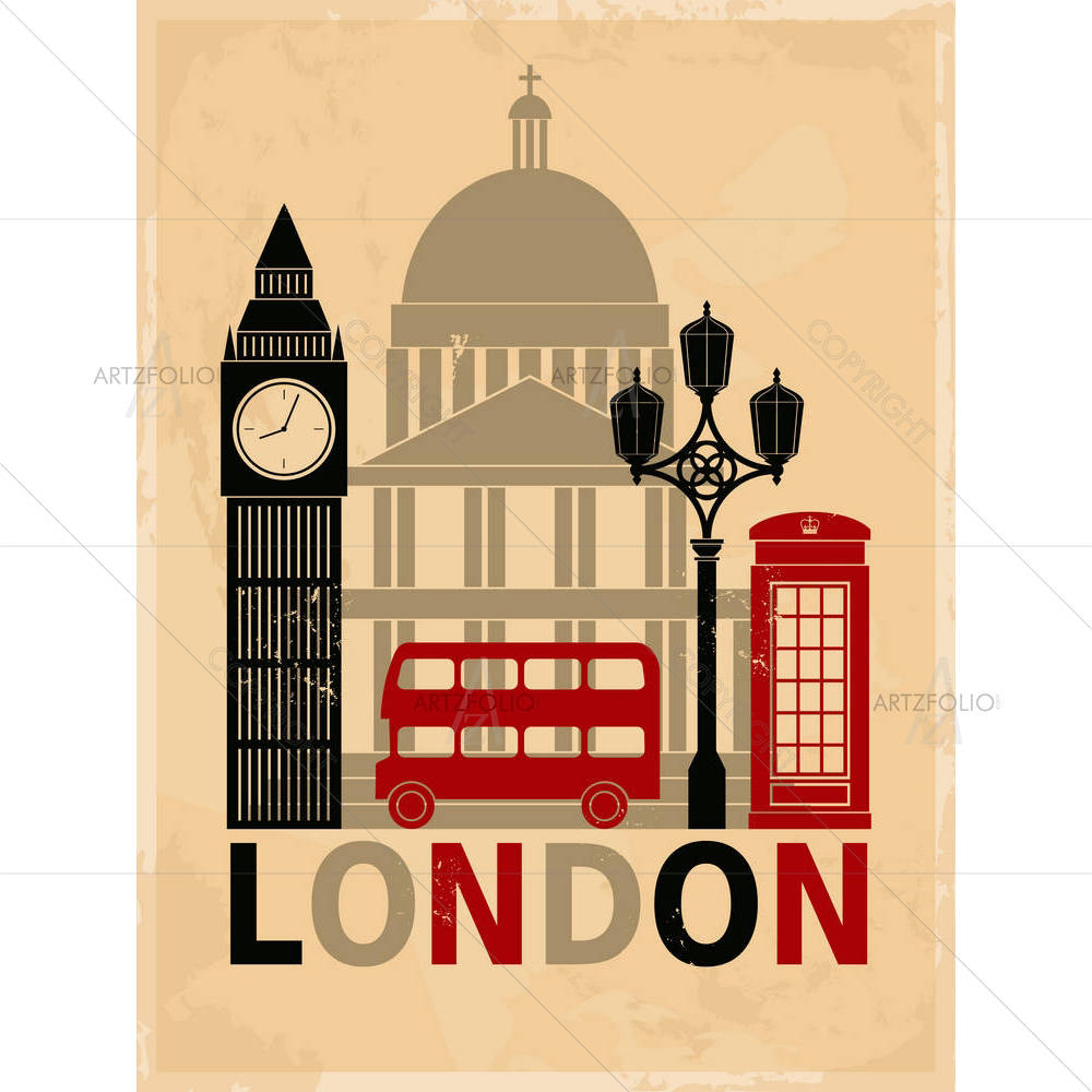 London Symbols & Landmarks D1 — custom-size art design 5001854